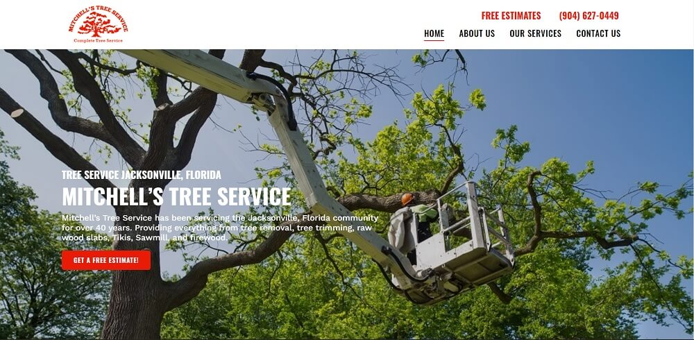 Tree Services Website Jacksonville, Florida