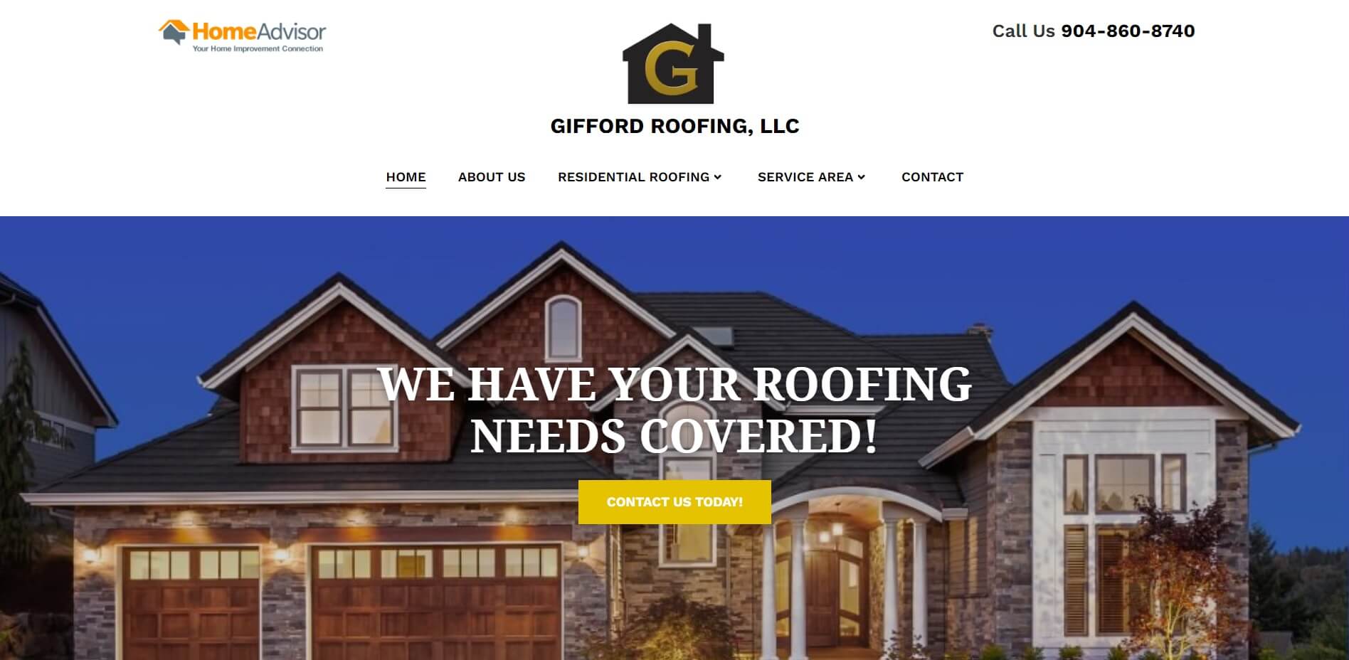Roofing Website Designer Jacksonville Florida